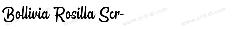 Bollivia Rosilla Scr字体转换